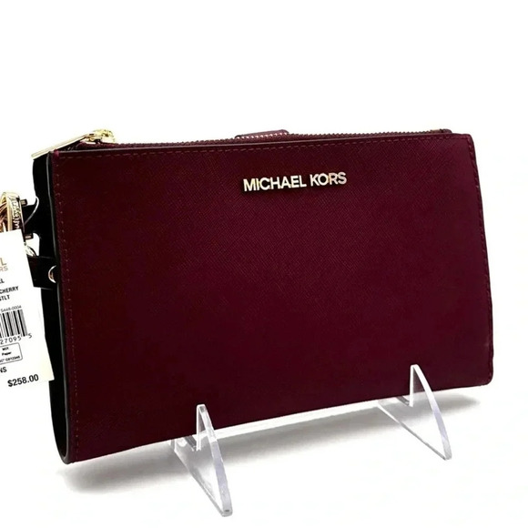 Michael Kors Large Double Zip Wallet Wristlet
Dark Cherry (NWT) - Picture 2 of 8